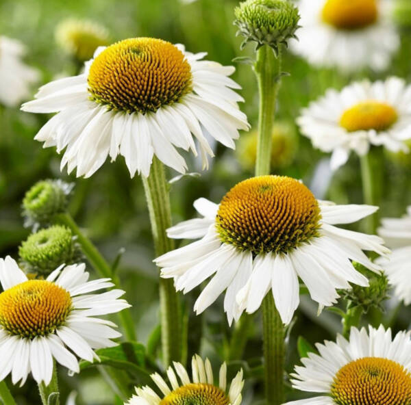 Echinacea White Meditation - imagine 2